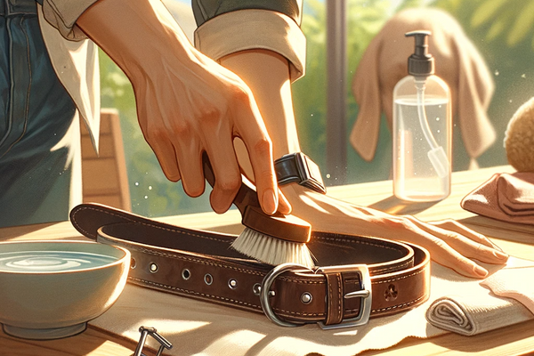 How to clean leather dog collar and how to get smell out of dog collar