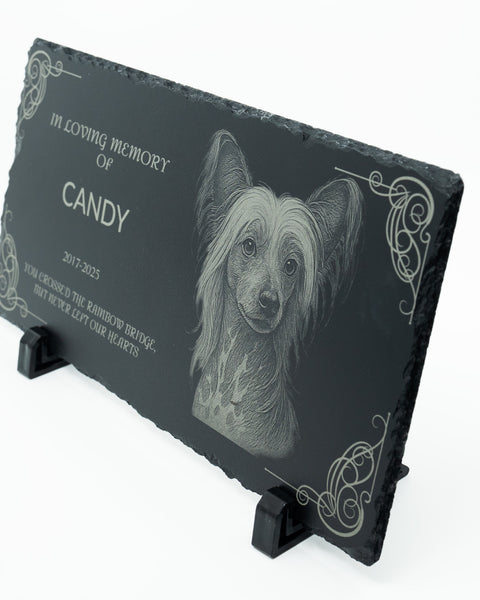 12x6 Pet Memorial Stone Dog or Cat Grave Marker Outdoor/Indoor