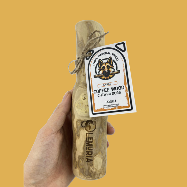 LEMURIA COFFEE WOOD CHEW STICK NATURAL TOY FOR DOGS