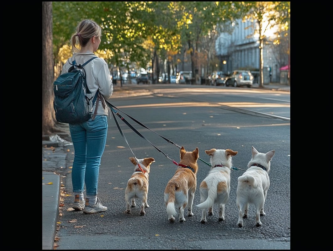 Multidog leash