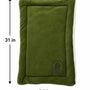 Personalized Pet Blanket Mat 31x24 - Engraved Name & Breed Art, Double-Sided Fleece & Sherpa, Dog & Cat