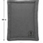 Personalized Pet Blanket Mat 48x38 - Engraved Name & Breed Art, Double-Sided Fleece & Sherpa, Dog & Cat
