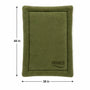 Personalized Green Pet Blanket Mat 48x38 - Engraved Pet Name, Double-Sided Fleece & Sherpa, Dog & Cat