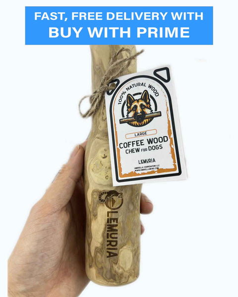 LEMURIA COFFEE WOOD CHEW STICK NATURAL TOY FOR DOGS