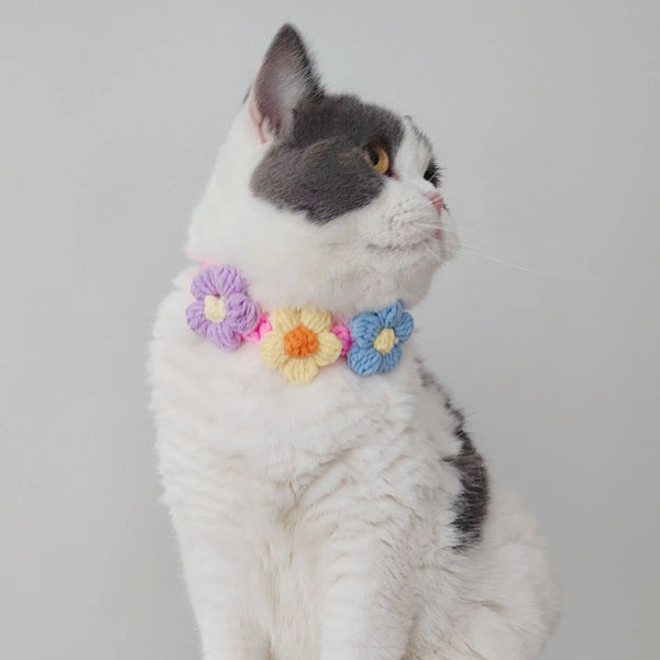 Adjustable Crochet Kawaii Dog & Cat Collar
