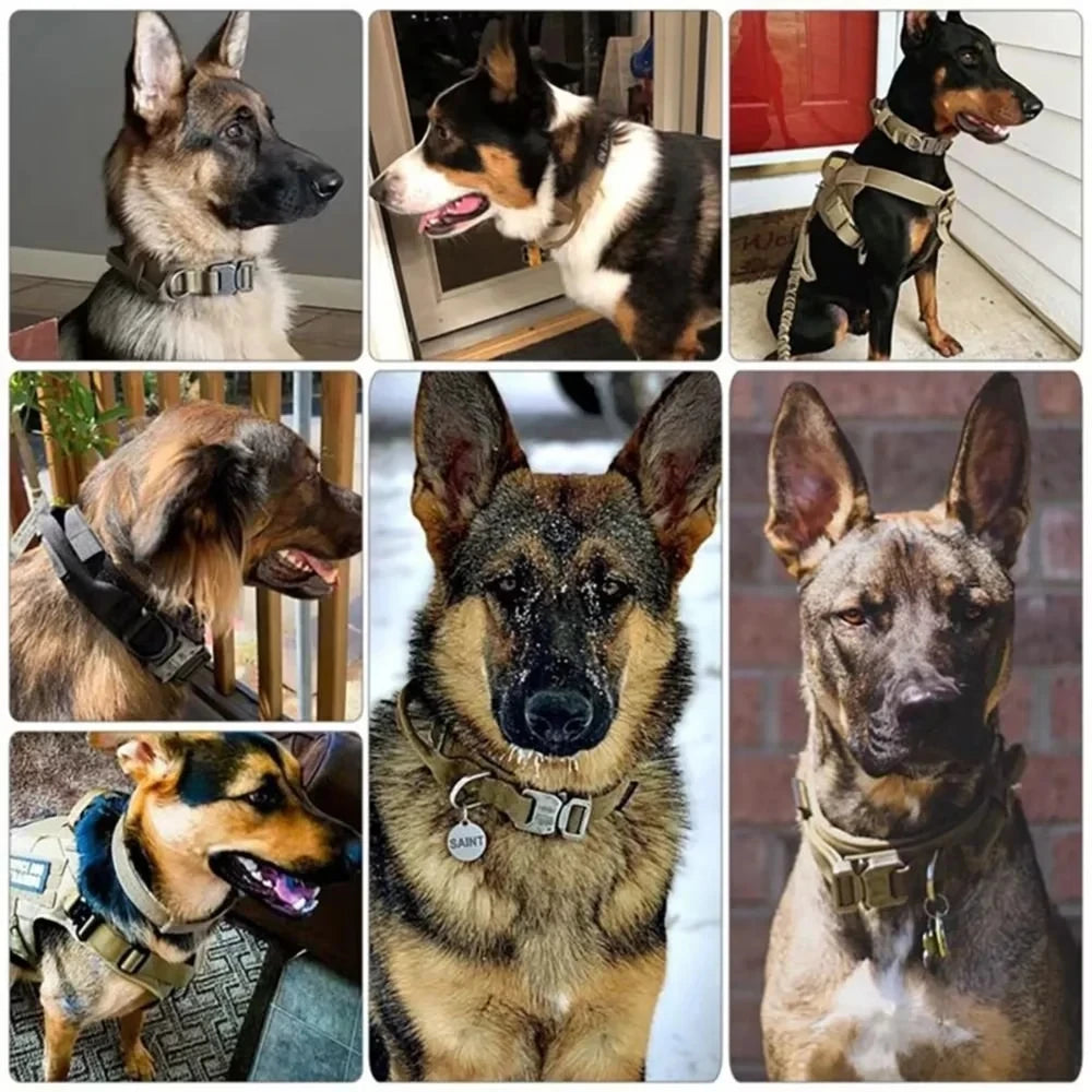 Tactical Dog Collar For Medium, Large and Extra Large Dogs