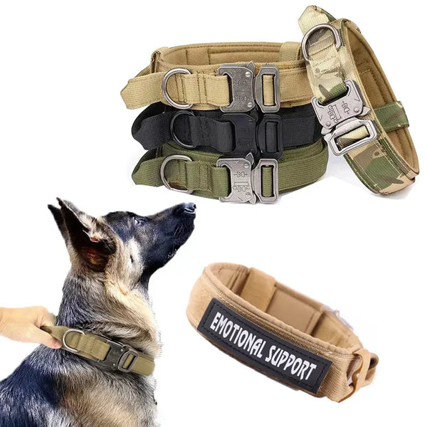 Tactical Dog Collar For Medium, Large and Extra Large Dogs