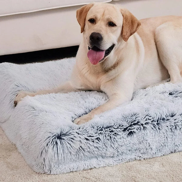 Long Plush Dog Bed