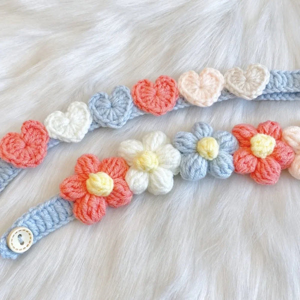 Lovely Crochet Cat & Dog Collar