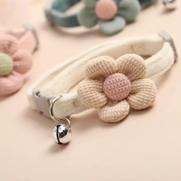 Elegant Breakaway Crochet Cat & Small Dog Collar