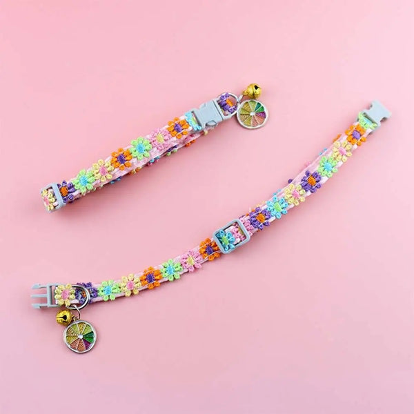 Colorful Breakaway Cat Collar with Bell