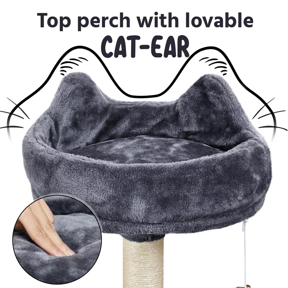 69 inches Cat Climber Cat Tree with Hammock