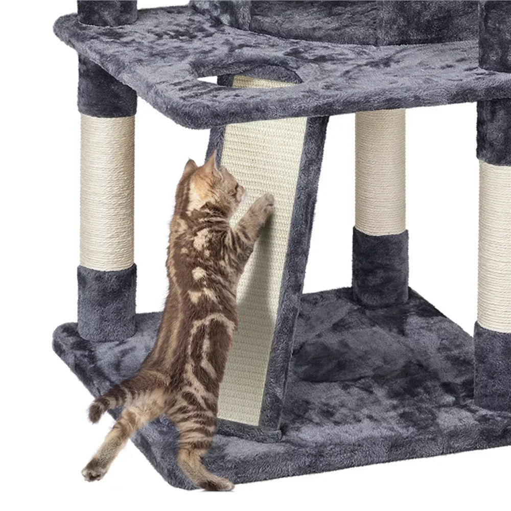 69 inches Cat Climber Cat Tree with Hammock