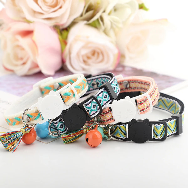 Cute Cat Collars with Customised  ID Tag