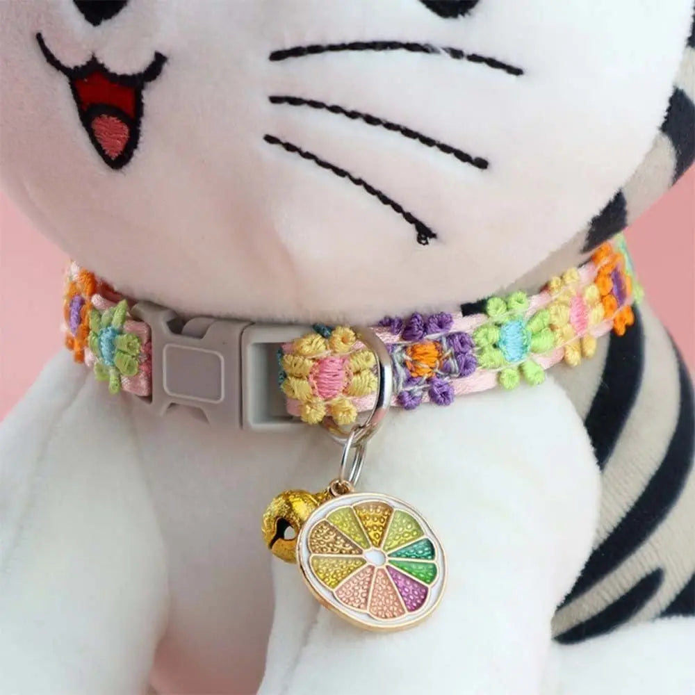 Colorful Breakaway Cat Collar with Bell