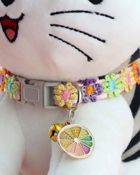 Colorful Breakaway Cat Collar with Bell