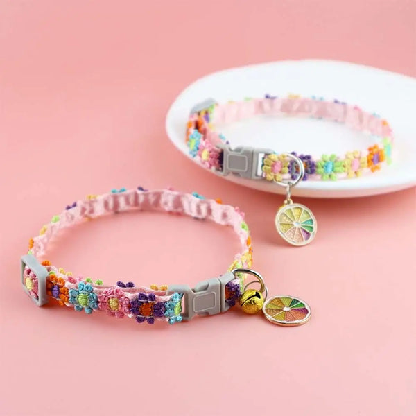 Colorful Breakaway Cat Collar with Bell