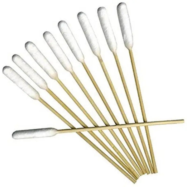 100 Pcs Long Ear Swabs Cotton and Wool