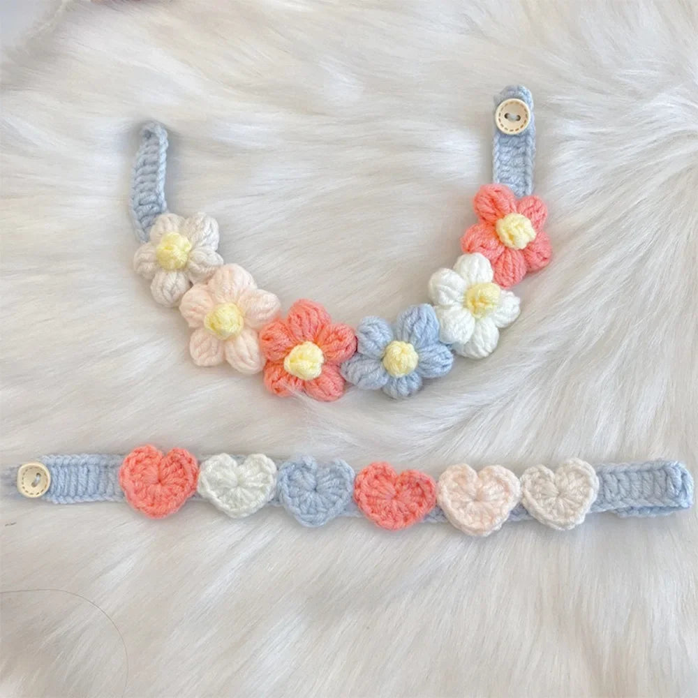 Lovely Crochet Cat & Dog Collar