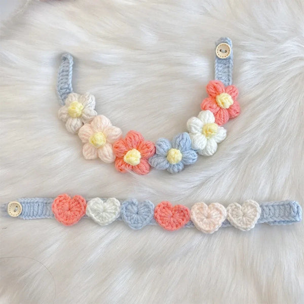 Lovely Crochet Cat & Dog Collar