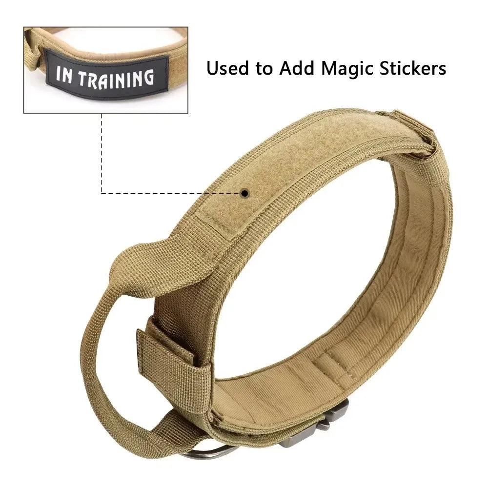 Tactical Dog Collar For Medium, Large and Extra Large Dogs