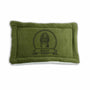 Small Personalized Green Double-Sided Dog & Cat Mat Bed - Custom Engraved Fleece & Sherpa Pet Bed