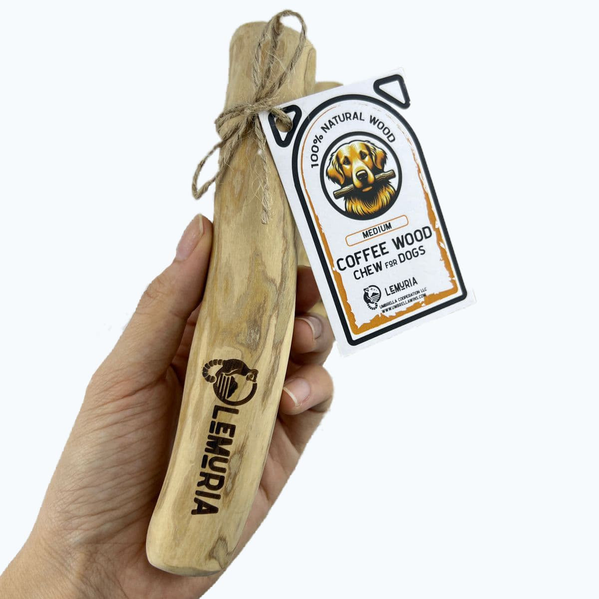 SALE!!! SET of 5 LEMURIA COFFEE WOOD CHEW STICK NATURAL TOY FOR DOGS