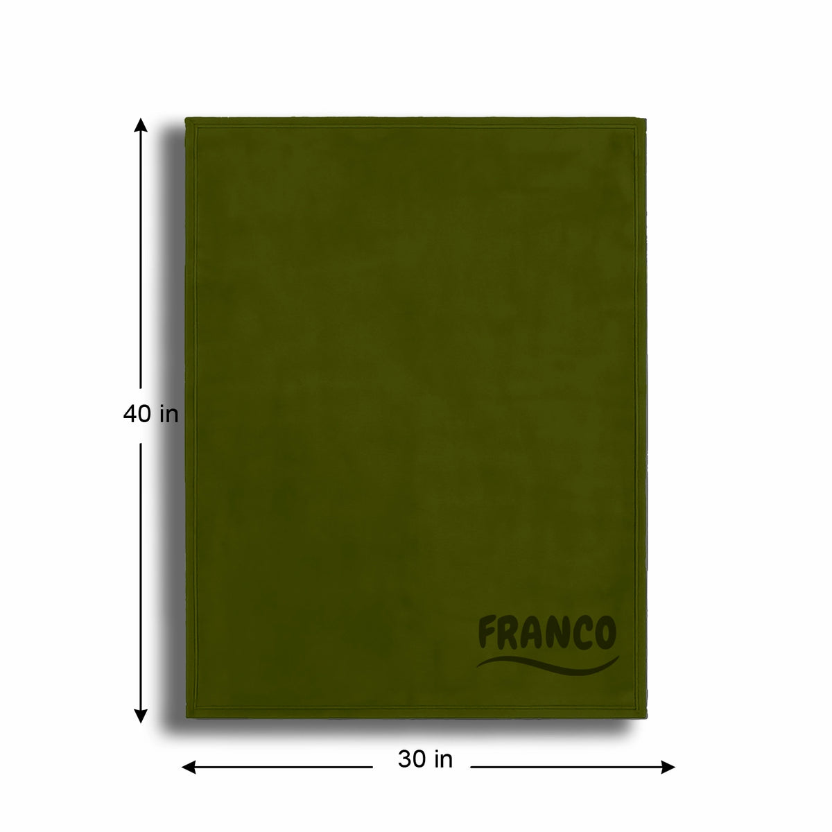 Personalized Green Fleece Pet Blanket 30x40 - Engraved Pet Name, Soft Polar Fleece, Dog & Cat