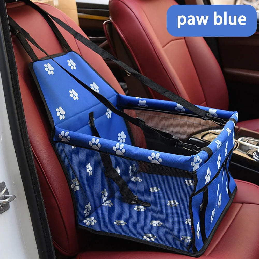 Dog Car Seat for Small Dogs, Detachable and Washable Pet Car Seat, Small Dog Car Seat blue paw