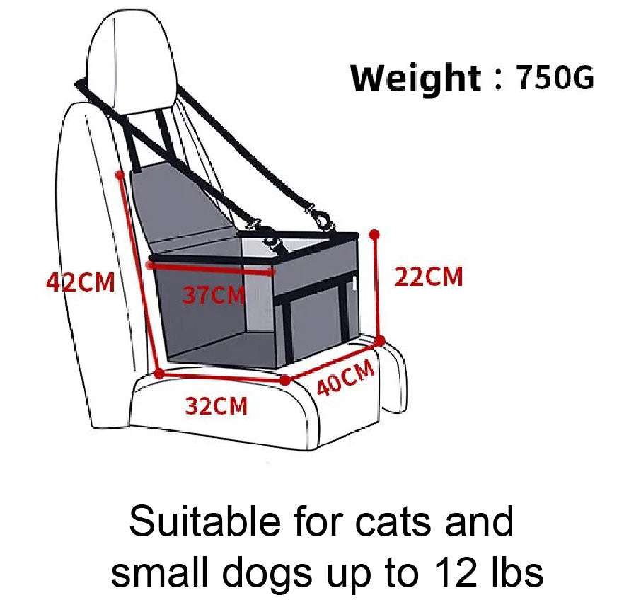 Dog Car Seat for Small Dogs, Detachable and Washable Pet Car Seat, Small Dog Car Seat 