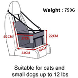 Dog Car Seat for Small Dogs, Detachable and Washable Pet Car Seat, Small Dog Car Seat 