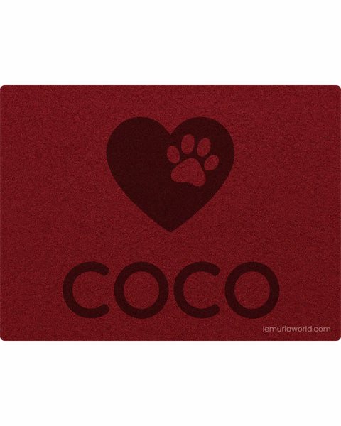 Personalized Green Pet Blanket Mat 48x38 - Engraved Name & Icon, Double-Sided Fleece & Sherpa, Dog & Cat