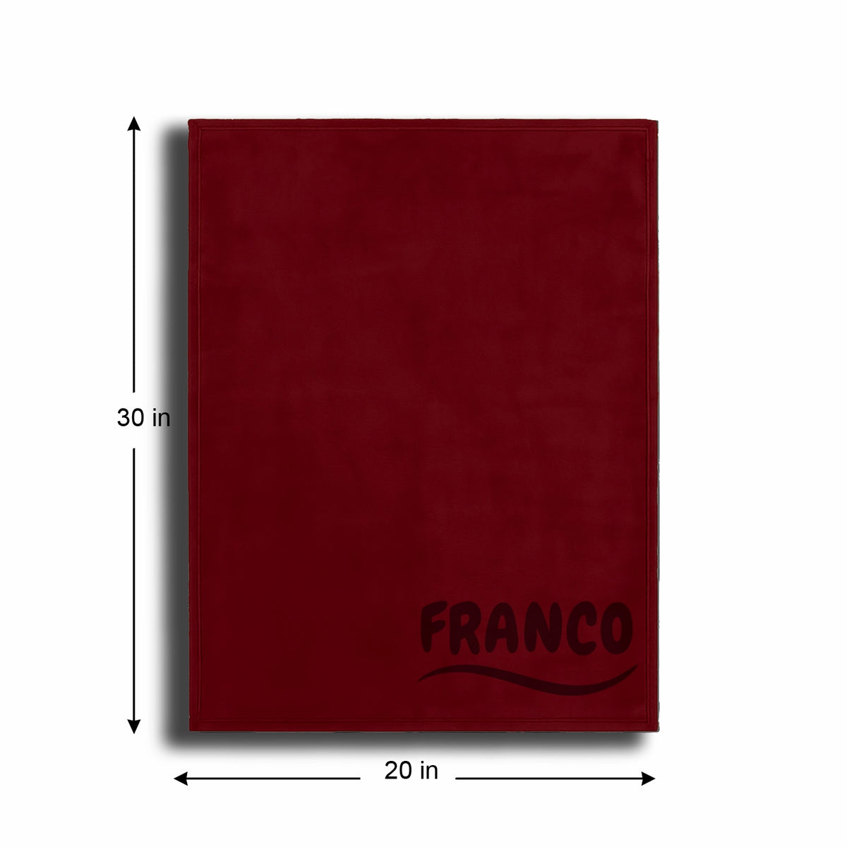 Personalized Red Fleece Pet Blanket 20x30 - Engraved Pet Name, Soft Polar Fleece, Dog & Cat