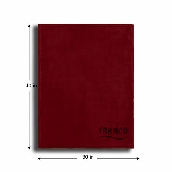 Personalized Red Fleece Pet Blanket 30x40 - Engraved Pet Name, Soft Polar Fleece, Dog & Cat