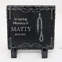 Personalized Pet Memorial Stone with Icon — 4x4 Slate Dog & Cat Grave Marker, Custom Engraved Indoor/Outdoor Headstone (No Photo Needed)