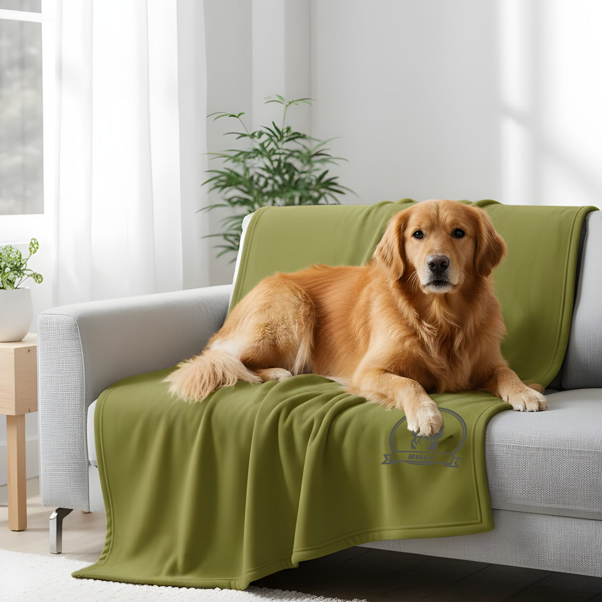 Dog & Cat Personalized Engraved Fleece Blanket – Custom Pet Name & Design