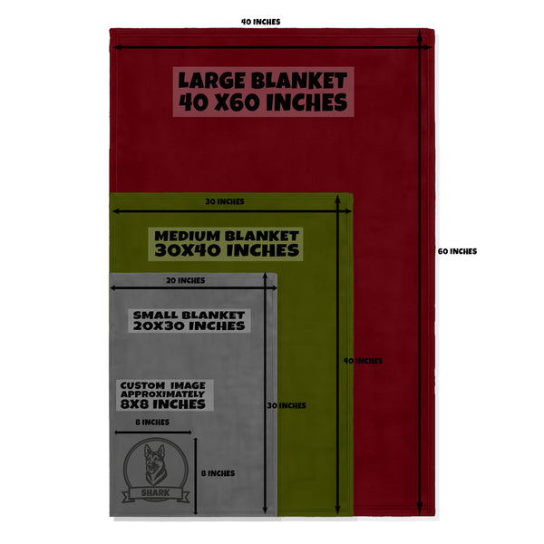 Dog & Cat Personalized Engraved Fleece Blanket – Custom Pet Name & Design