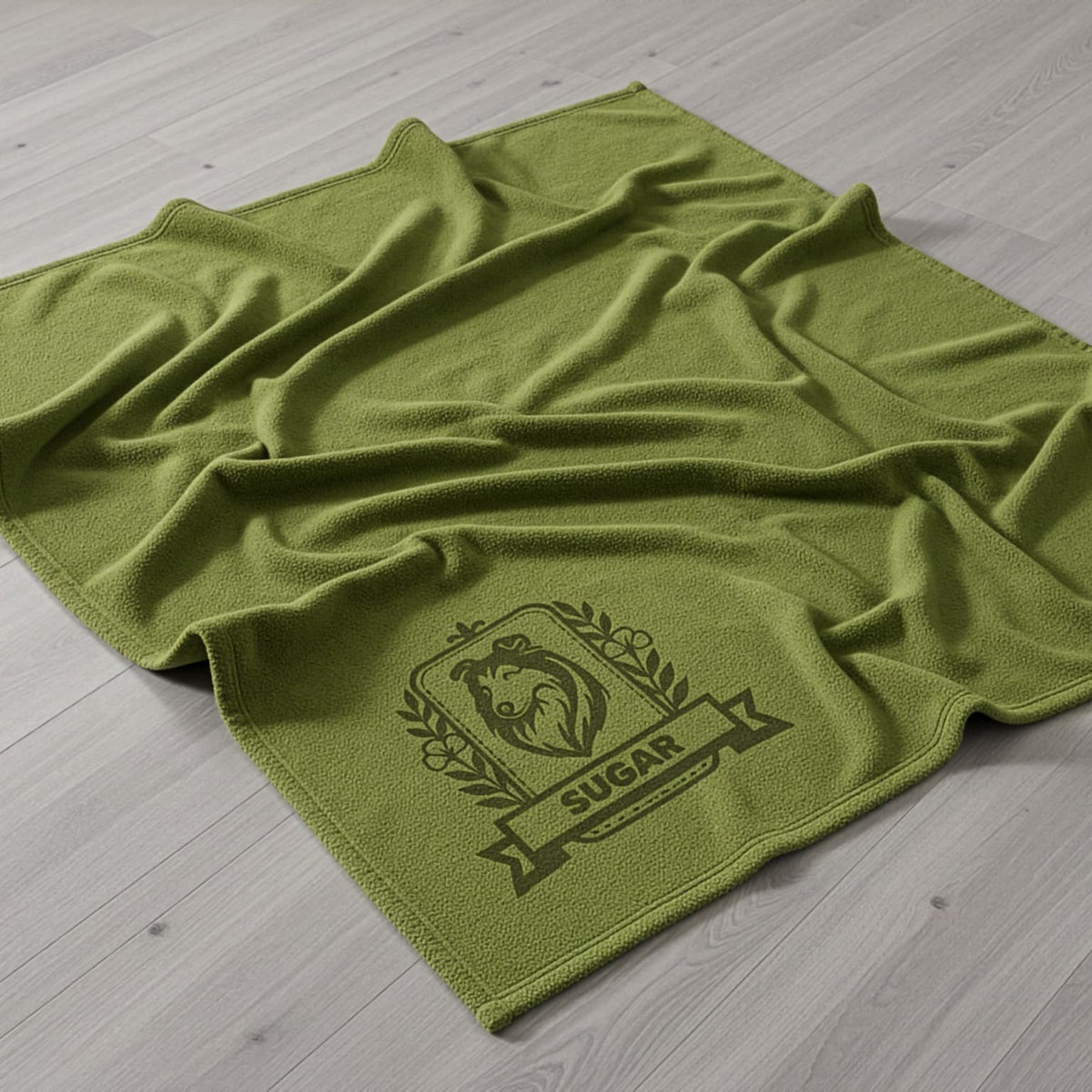 Dog & Cat Personalized Engraved Fleece Blanket – Custom Pet Name & Design