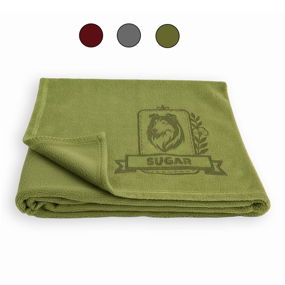 Dog & Cat Personalized Engraved Fleece Blanket – Custom Pet Name & Design